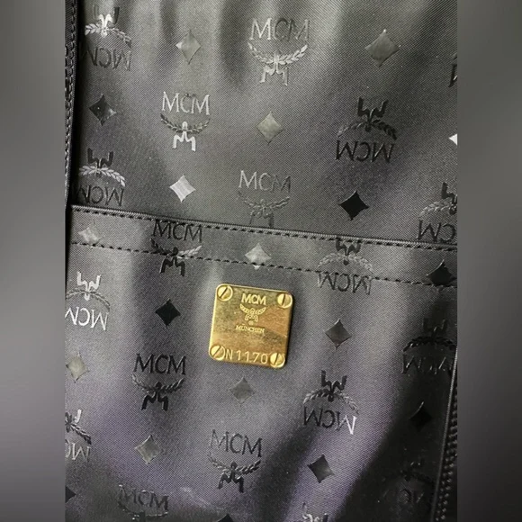 MCM Black Tote Shopper Vintage